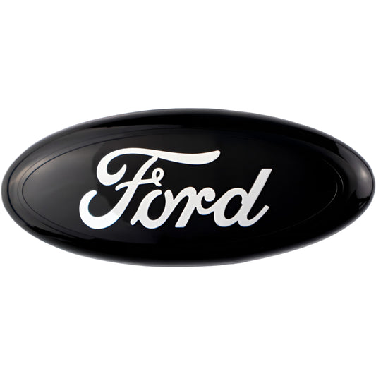 Ford Emblem Overlay | Schwarzes Chrom