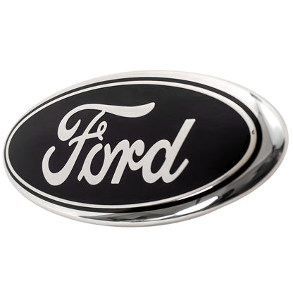 Ford Emblem Set Overlay | Silber Schwarz
